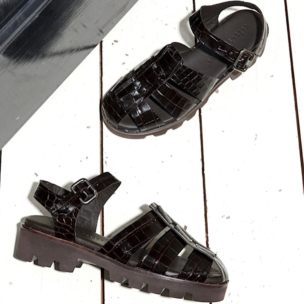 Freda Salvador Austin Sandal - Espresso - Size 8.5